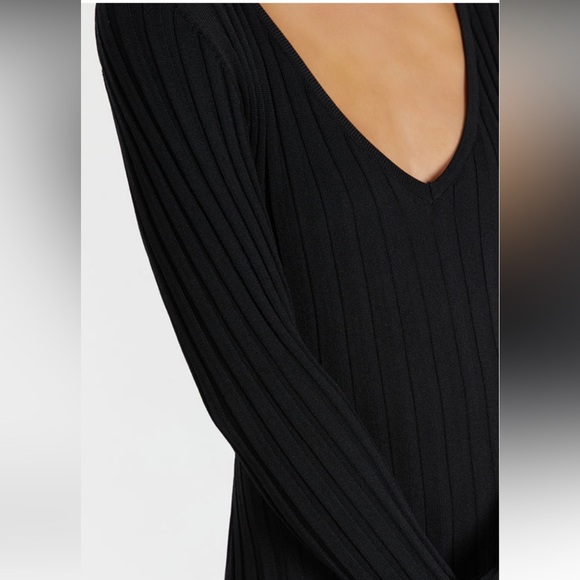 DISSH Reign sleeved knit midi dress, black, S - Picture 4 of 6
